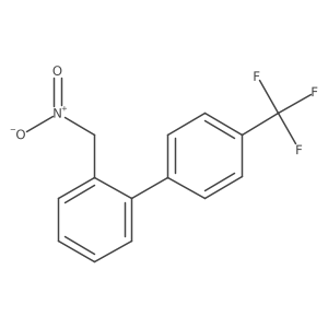 1-(Nitromethyl)-2-[4-(trifluoromethyl)phenyl]benzene Structure