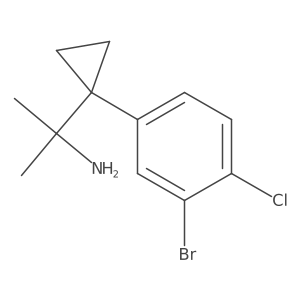 2-[1-(3-Bromo-4-chlorophenyl)cyclopropyl]propan-2-amine Structure