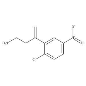 3-(2-Chloro-5-nitrophenyl)but-3-en-1-amine结构式