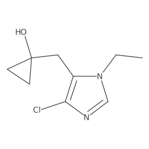 1-[(4-chloro-1-ethyl-1H-imidazol-5-yl)methyl]cyclopropan-1-ol Structure
