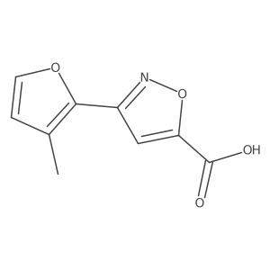 3-(3-Methylfuran-2-yl)-1,2-oxazole-5-carboxylic acid Structure