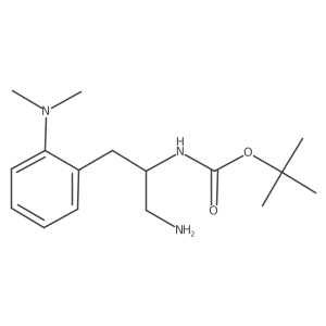 tert-butyl N-{1-amino-3-[2-(dimethylamino)phenyl]propan-2-yl}carbamate结构式