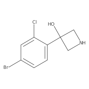 3-(4-Bromo-2-chlorophenyl)azetidin-3-ol Structure