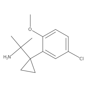 2-[1-(5-Chloro-2-methoxyphenyl)cyclopropyl]propan-2-amine Structure
