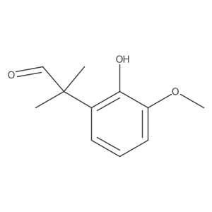 2-(2-Hydroxy-3-methoxyphenyl)-2-methylpropanal Structure