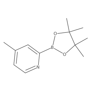 4-(Methyl-d3)-pyridine-2-boronic acid pinacol ester结构式