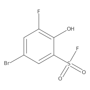 5-Bromo-3-fluoro-2-hydroxybenzene-1-sulfonyl fluoride结构式