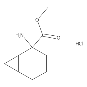Methyl 2-aminobicyclo[4.1.0]heptane-2-carboxylate hydrochloride Structure