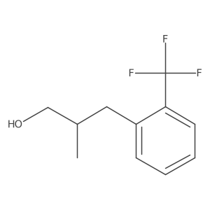 (2R)-2-Methyl-3-[2-(trifluoromethyl)phenyl]propan-1-ol Structure