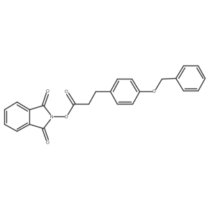 1,3-dioxo-2,3-dihydro-1H-isoindol-2-yl 3-[4-(benzyloxy)phenyl]propanoate结构式