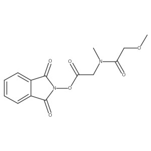 1,3-dioxo-2,3-dihydro-1H-isoindol-2-yl 2-(2-methoxy-N-methylacetamido)acetate结构式