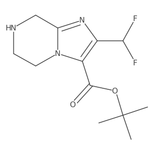 Tert-butyl 2-(difluoromethyl)-5,6,7,8-tetrahydroimidazo[1,2-a]pyrazine-3-carboxylate Structure