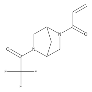 1-[5-(Trifluoroacetyl)-2,5-diazabicyclo[2.2.1]heptan-2-yl]prop-2-en-1-one Structure