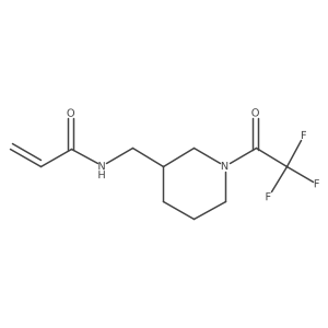 N-{[1-(trifluoroacetyl)piperidin-3-yl]methyl}prop-2-enamide结构式