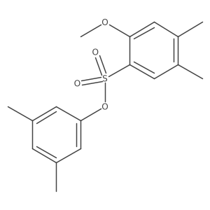 (3,5-Dimethylphenyl) 2-methoxy-4,5-dimethylbenzenesulfonate结构式