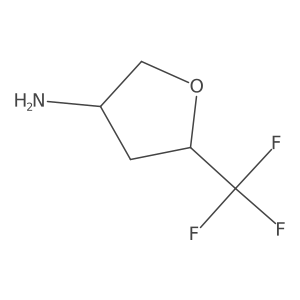 rac-(3R,5R)-5-(trifluoromethyl)oxolan-3-amine Structure