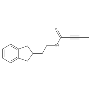 N-[2-(2,3-Dihydro-1H-inden-2-yl)ethyl]but-2-ynamide结构式