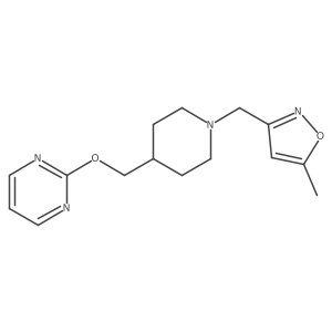 2-({1-[(5-Methyl-1,2-oxazol-3-yl)methyl]piperidin-4-yl}methoxy)pyrimidine结构式