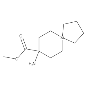 Methyl 8-amino-5-silaspiro[4.5]decane-8-carboxylate结构式