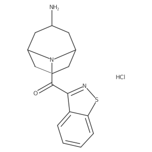 (3-Amino-9-azabicyclo[3.3.1]nonan-9-yl)-(1,2-benzothiazol-3-yl)methanone;hydrochloride结构式