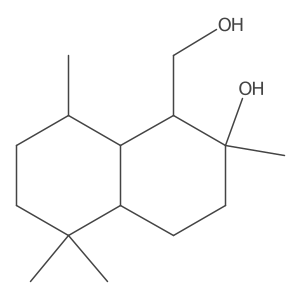 (1S,2R,8R)-Decahydro-1-(hydroxymethyl)-2,5,5,8-tetramethylnaphthalen-2-OL Structure