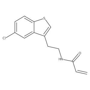N-[2-(5-chloro-1-benzothiophen-3-yl)ethyl]prop-2-enamide结构式