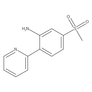 5-(Methylsulfonyl)-2-(2-pyridinyl)benzenamine结构式