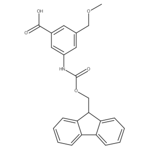 3-({[(9H-fluoren-9-yl)methoxy]carbonyl}amino)-5-(methoxymethyl)benzoic acid结构式