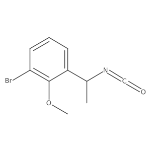 1-Bromo-3-(1-isocyanatoethyl)-2-methoxybenzene结构式