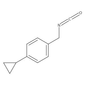 1-Cyclopropyl-4-(isocyanatomethyl)benzene结构式