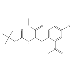 Methyl 3-(4-bromo-2-nitrophenyl)-2-{[(tert-butoxy)carbonyl]amino}propanoate Structure