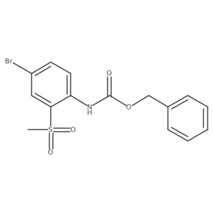 benzyl N-(4-bromo-2-methanesulfonylphenyl)carbamate结构式
