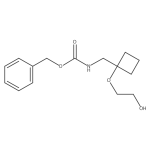 benzyl N-{[1-(2-hydroxyethoxy)cyclobutyl]methyl}carbamate结构式