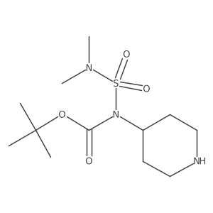 tert-butyl N-(dimethylsulfamoyl)-N-(piperidin-4-yl)carbamate Structure