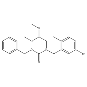 benzyl N-[(5-bromo-2-fluorophenyl)methyl]-N-(2,2-dimethoxyethyl)carbamate结构式
