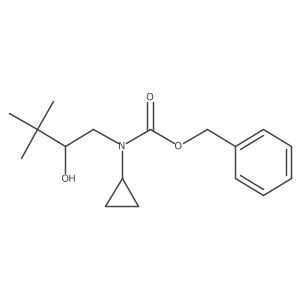 benzyl N-cyclopropyl-N-(2-hydroxy-3,3-dimethylbutyl)carbamate Structure