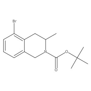 Tert-butyl 5-bromo-3-methyl-1,2,3,4-tetrahydroisoquinoline-2-carboxylate Structure