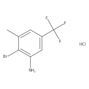 2-Bromo-3-methyl-5-(trifluoromethyl)aniline hydrochloride Structure