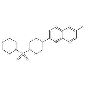 6-Chloro-2-[1-(morpholine-4-sulfonyl)piperidin-4-yl]-1,8-naphthyridine Structure