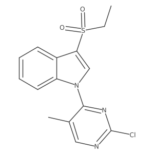 1-(2-chloro-5-methyl-4-pyrimidinyl)-3-(ethylsulfonyl)-1H-Indole结构式