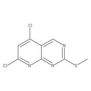5,7-Dichloro-2-(methylthio)pyrido[2,3-d]pyrimidine Structure