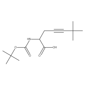(2S)-2-{[(tert-butoxy)carbonyl]amino}-6,6-dimethylhept-4-ynoic acid结构式