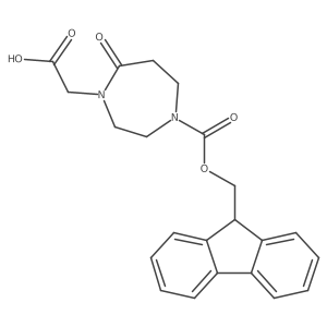 2-(4-{[(9H-fluoren-9-yl)methoxy]carbonyl}-7-oxo-1,4-diazepan-1-yl)acetic acid结构式