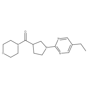 4-[1-(5-Ethylpyrimidin-2-yl)pyrrolidine-3-carbonyl]morpholine结构式