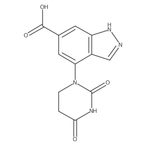 4-(2,4-dioxo-1,3-diazinan-1-yl)-1H-indazole-6-carboxylic acid结构式