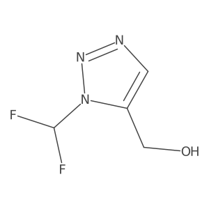 1H-1,2,3-Triazole-5-methanol, 1-(difluoromethyl)- Structure