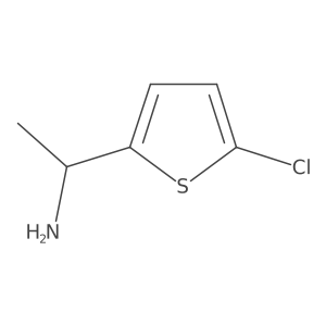 (1S)-1-(5-chlorothiophen-2-yl)ethan-1-amine结构式