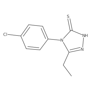 4-(4-chlorophenyl)-5-ethyl-4H-1,2,4-triazole-3-thiol结构式