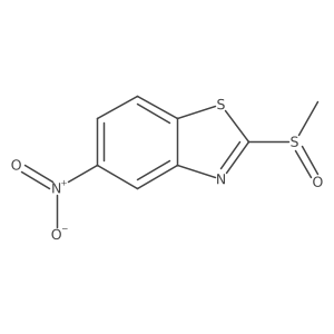 2-(Methylsulfinyl)-5-nitrobenzo[d]thiazole结构式
