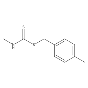 Carbamodithioic acid, methyl-, (4-methylphenyl)methyl ester Structure